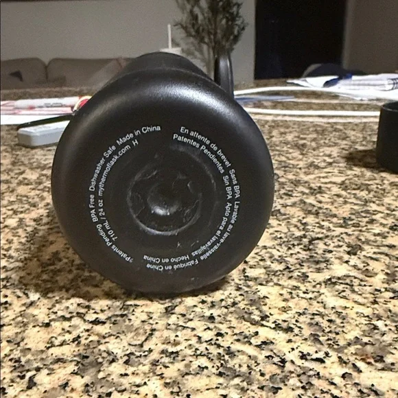 Black ThermoFlask Water Bottle 24 oz - Picture 2 of 2